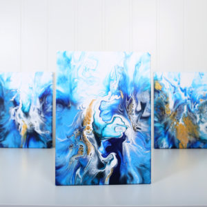 Blue Lagoon Triptych